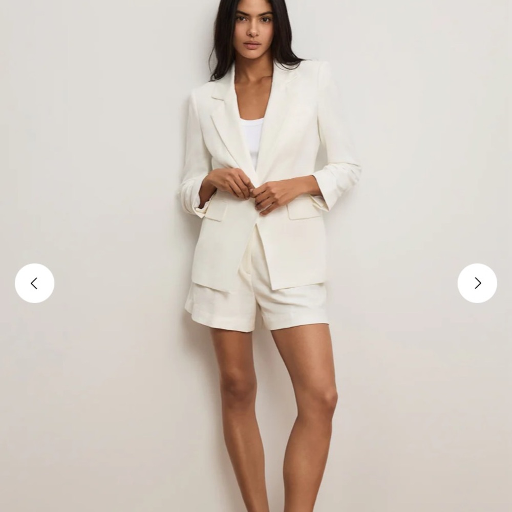 Veronica Beard Battista Dickey Jacket off white size 4 sample sale line - Picture 3 of 8